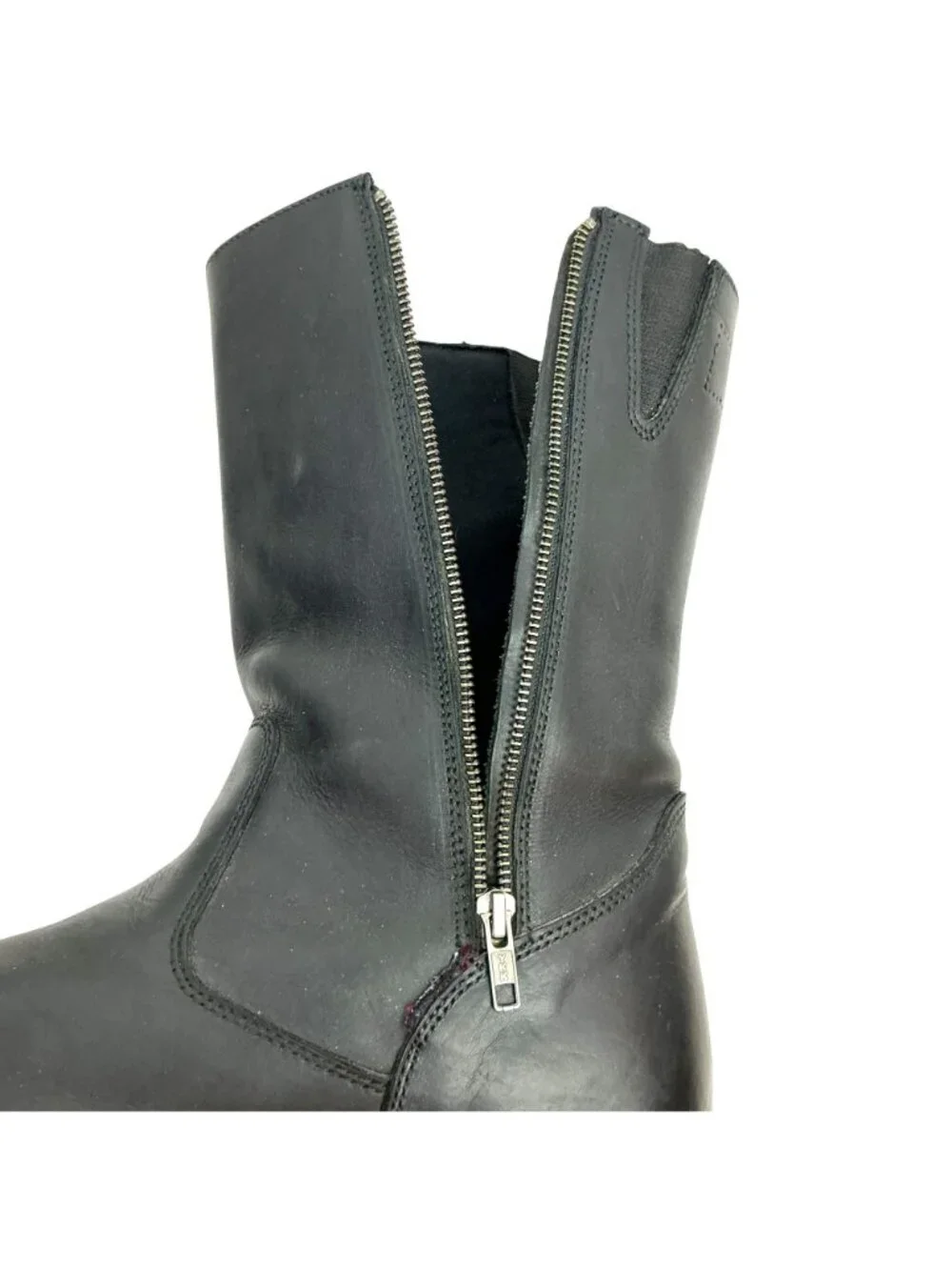 Hot Leathers BTM1019 Leather 12” Tall Motorcycle Boots Mens 11 Black